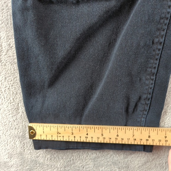 Caterpillar Carpenter Pants Mens 34x30 Navy Blue Faded Relaxed Fit Stretch - Picture 8 of 12